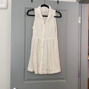 White eyelet dress